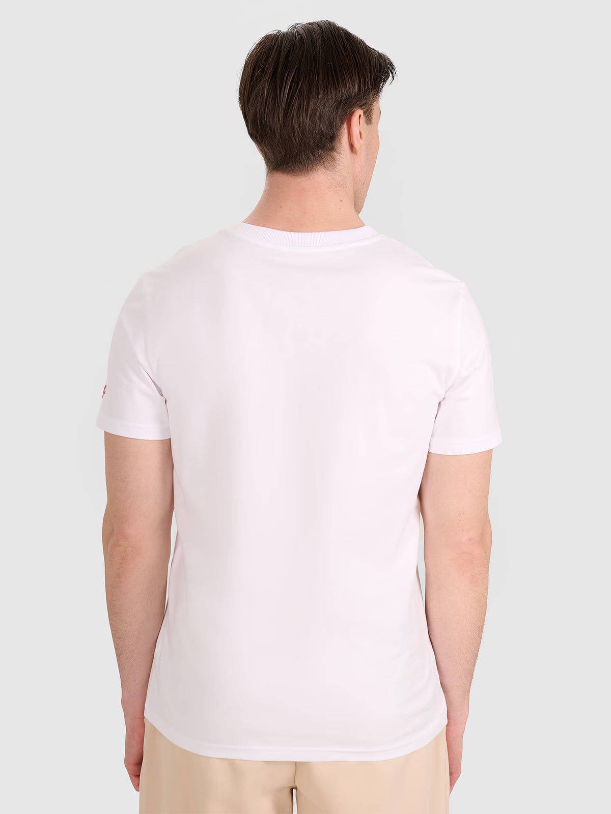T-shirt regular z nadrukiem siatkarskim męski