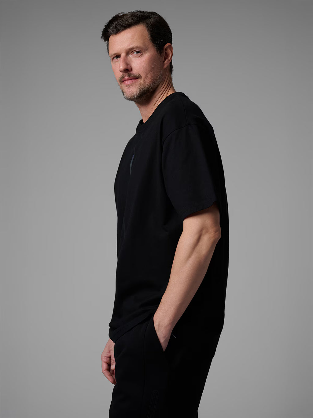 T-shirt loose z nadrukiem męski 4F x Robert Lewandowski