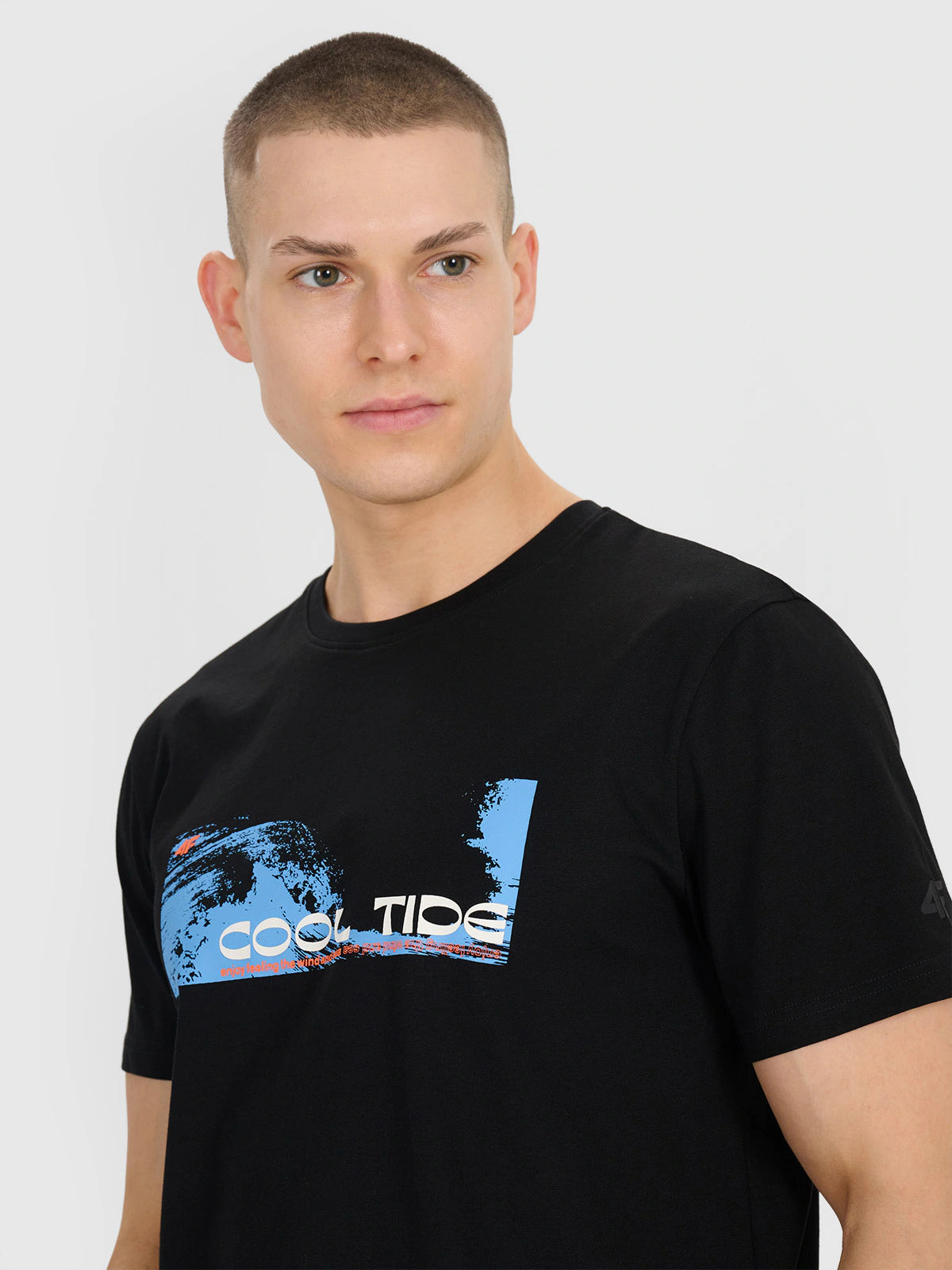 T-shirt regular z nadrukiem męski
