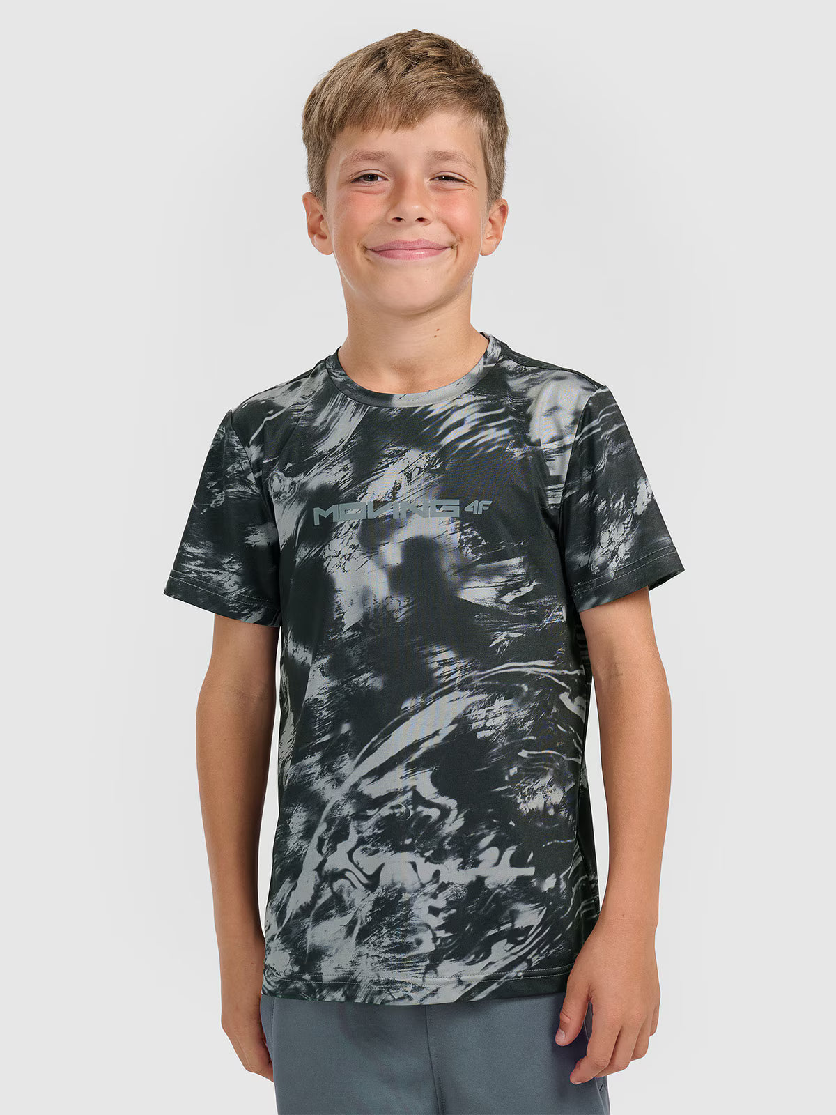 T-shirt sportowy szybkoschnący chłopięcy