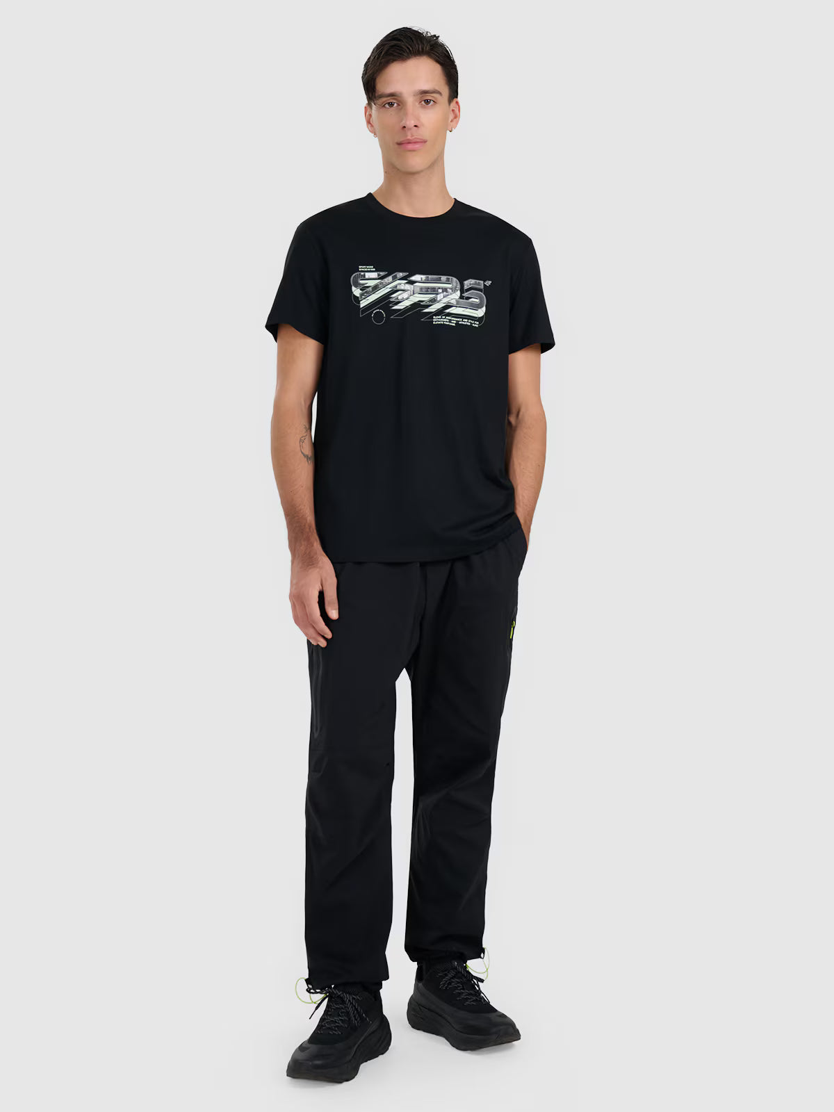 T-shirt regular z nadrukiem męski