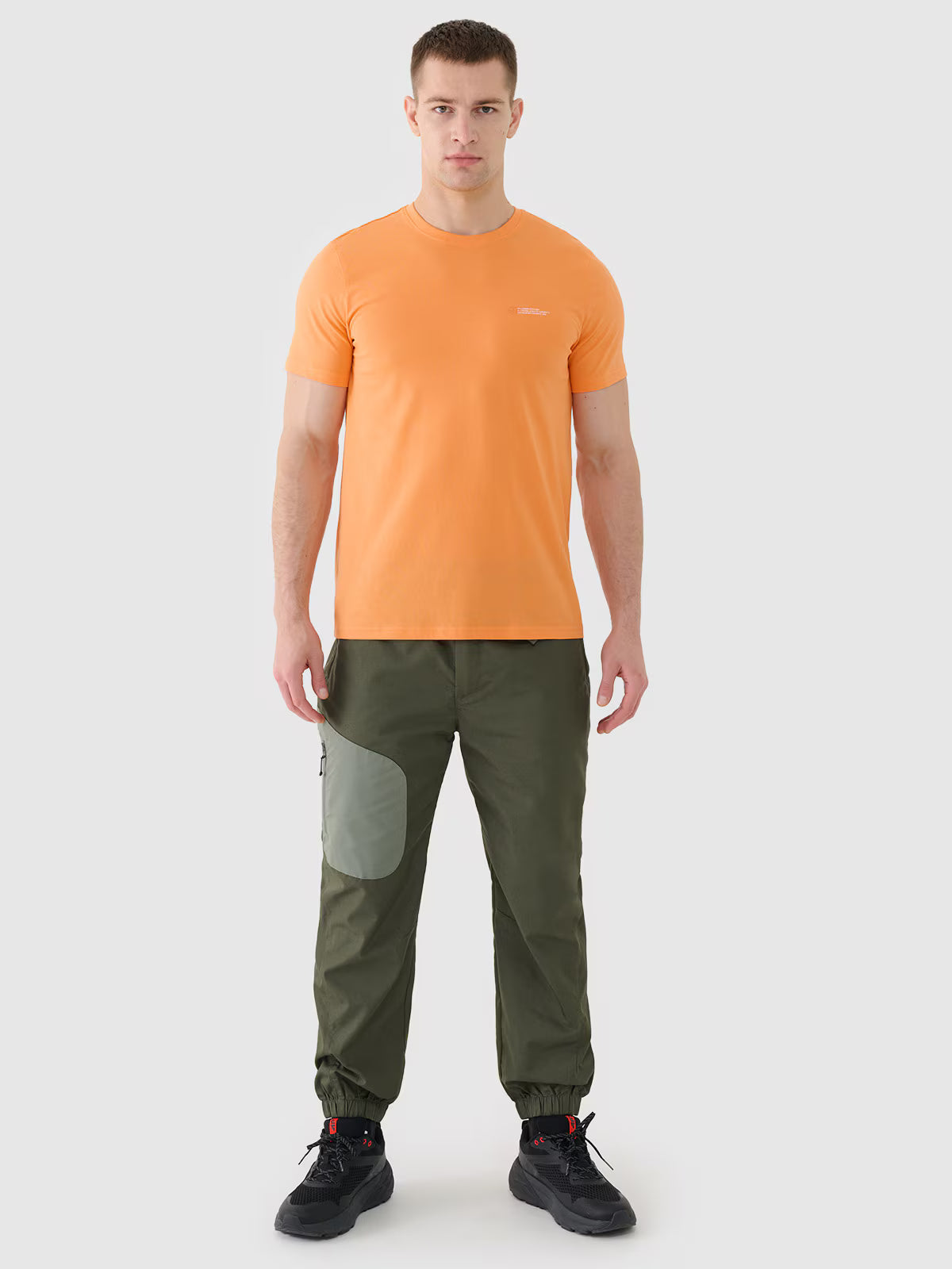 T-shirt regular gładki męski