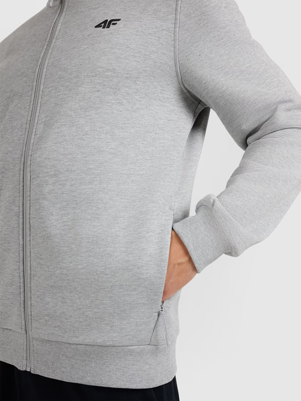 Bluza dresowa rozpinana bez kaptura męska