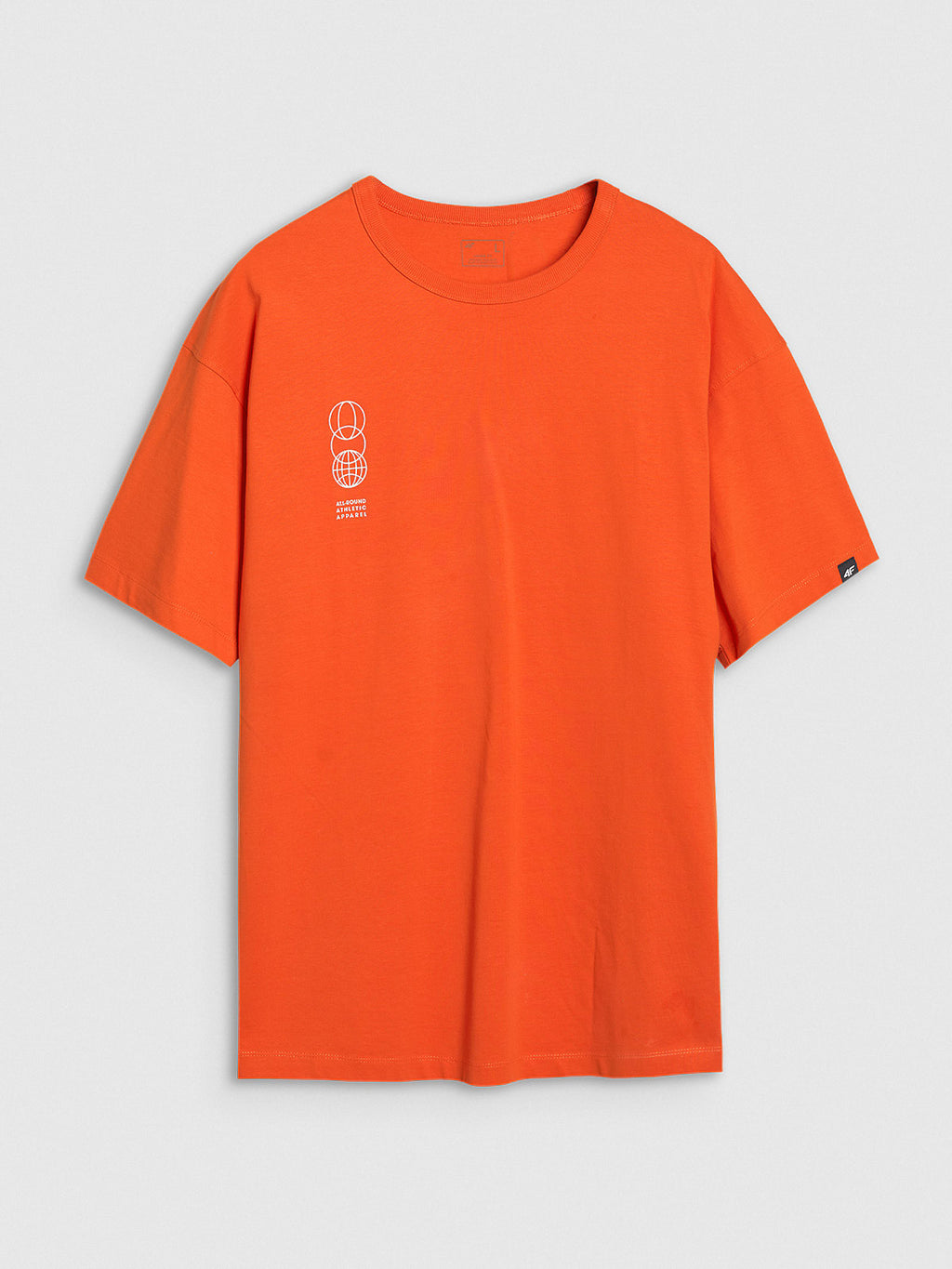 T-shirt oversize z nadrukiem męski