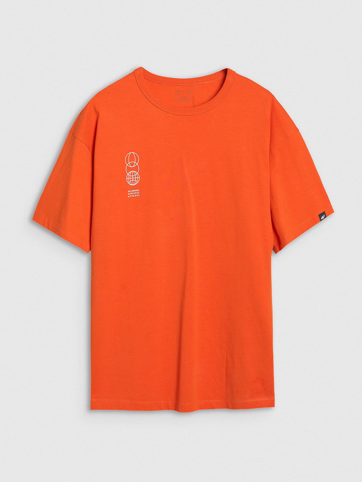 T-shirt oversize z nadrukiem męski