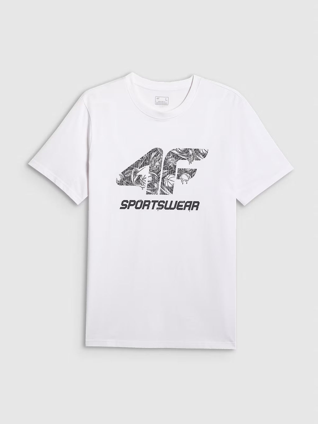 T-shirt regular z nadrukiem męski