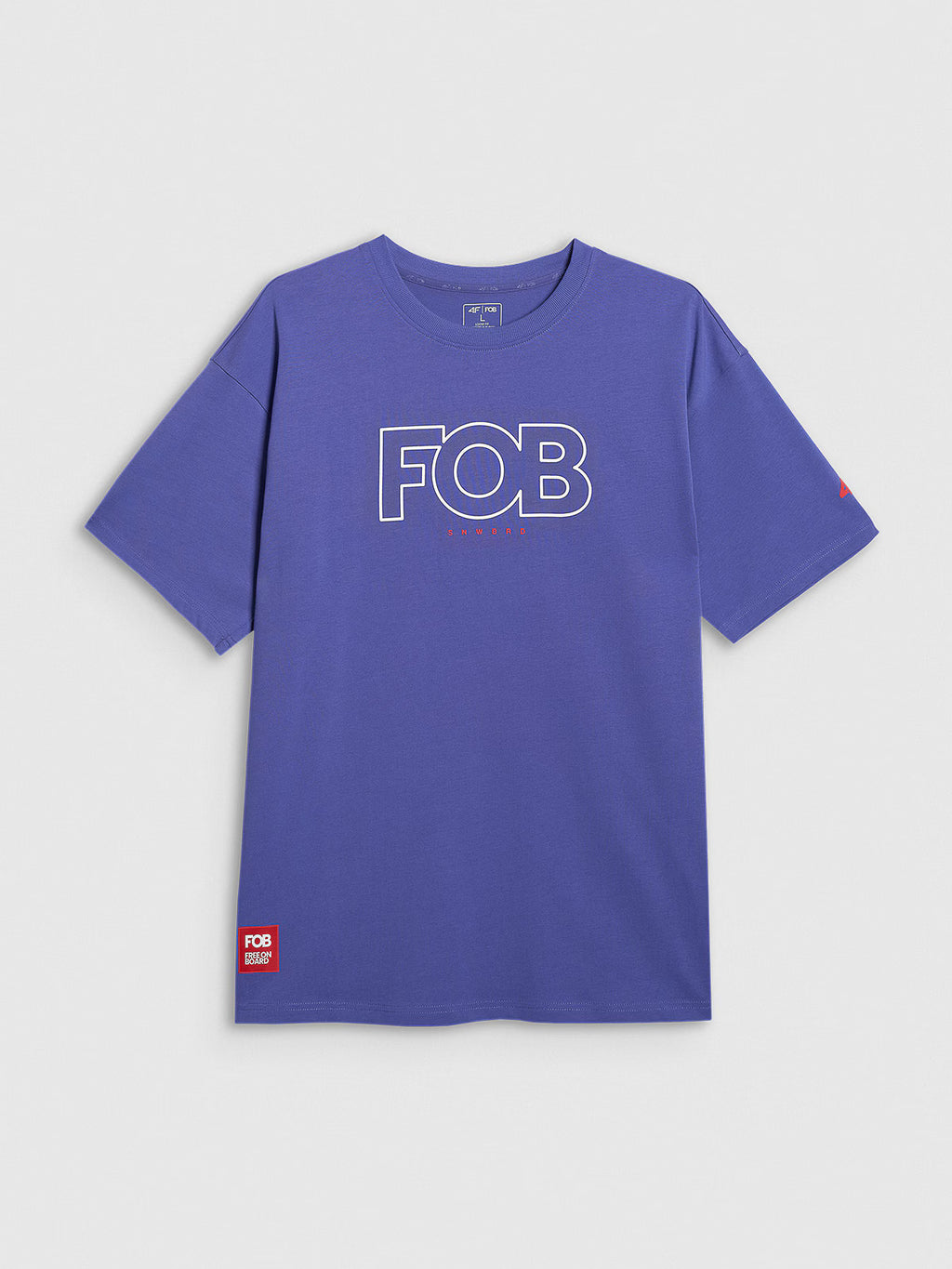 T-shirt loose z nadrukiem męski