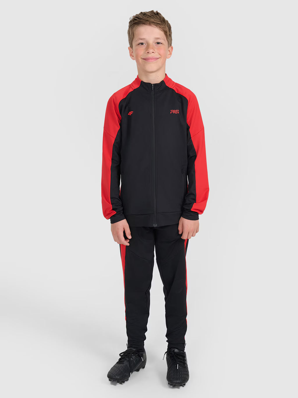Bluza sportowa rozpinana bez kaptura dziecięca 4F JUNIOR x Robert Lewandowski