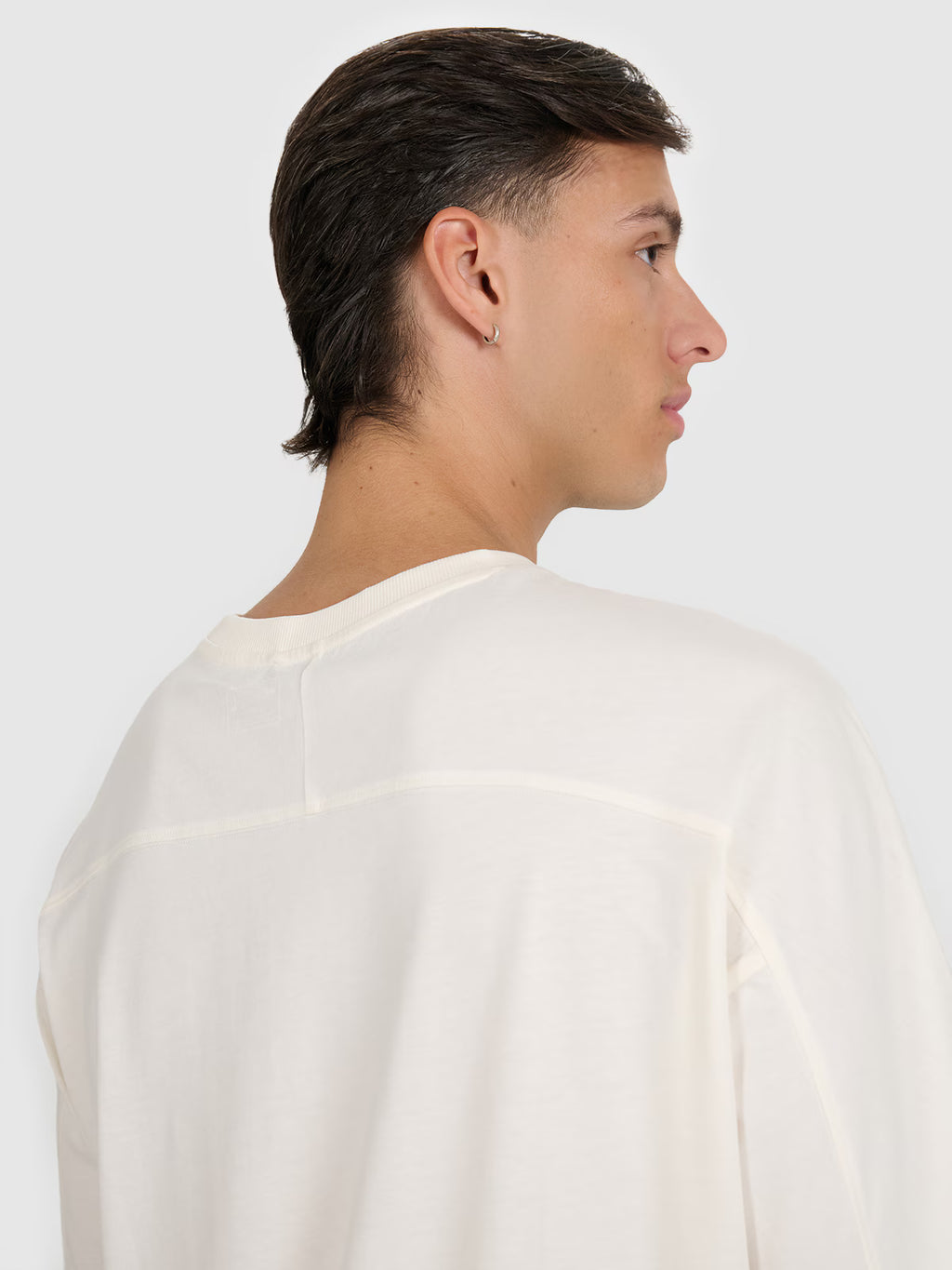 T-shirt oversize z nadrukiem męski