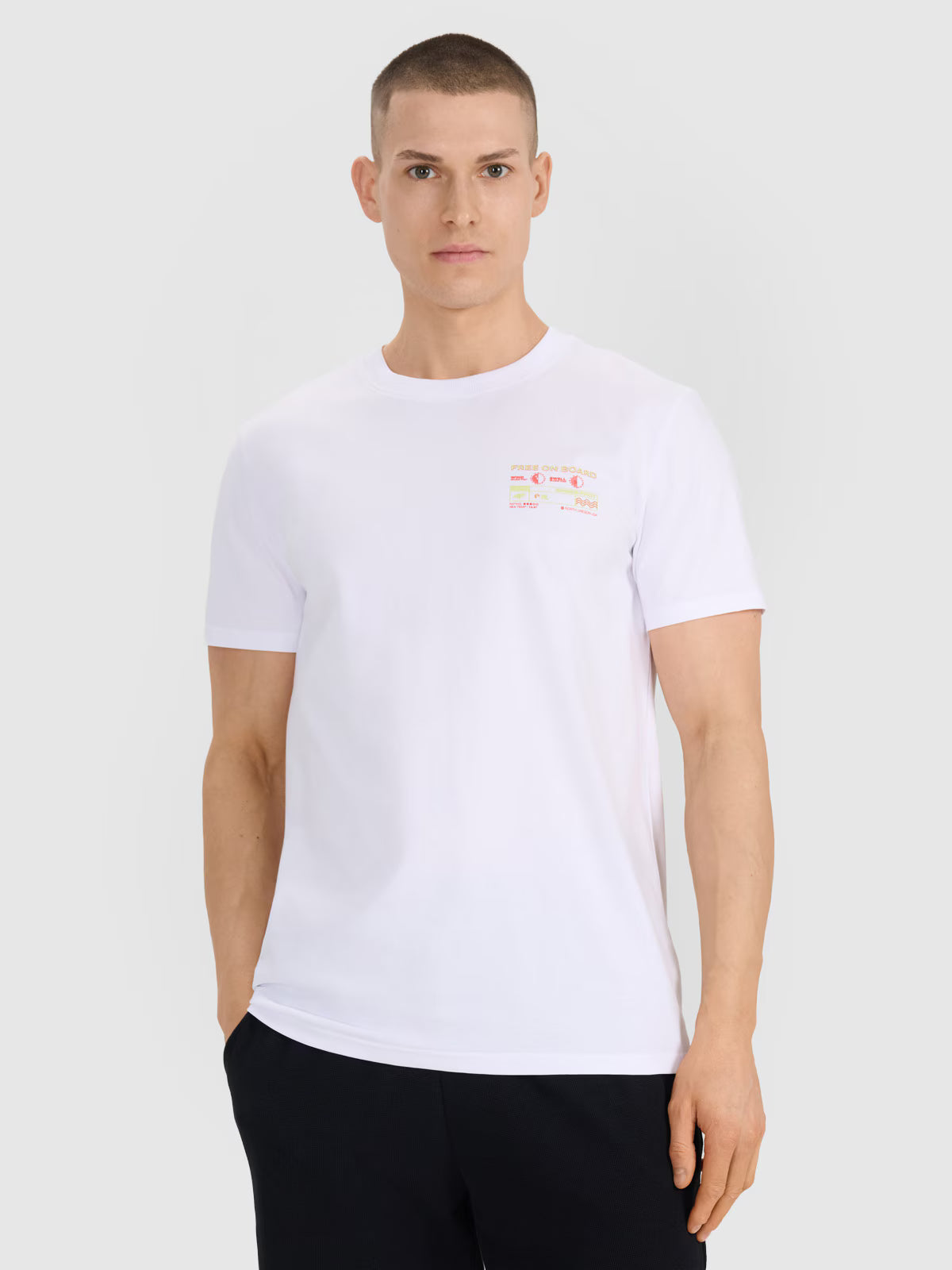 T-shirt regular z nadrukiem męski