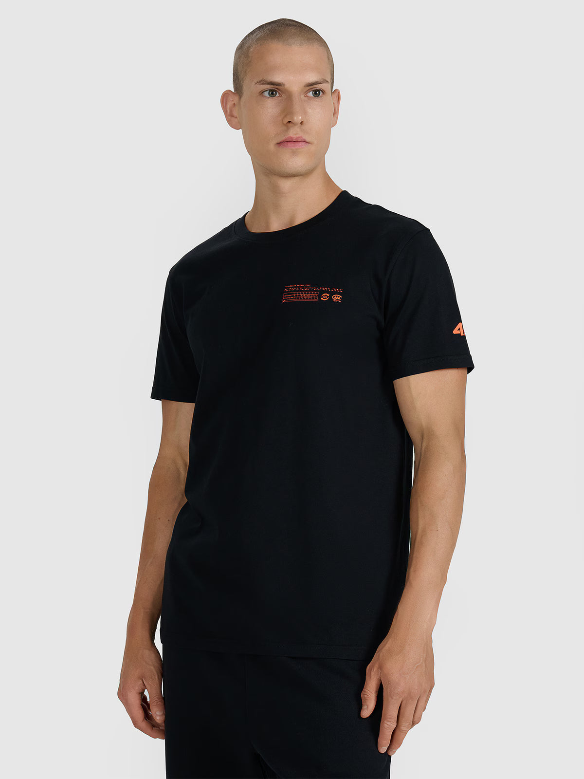 T-shirt regular z nadrukiem męski