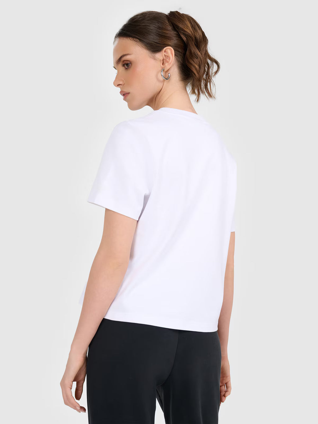 T-shirt regular gładki damski