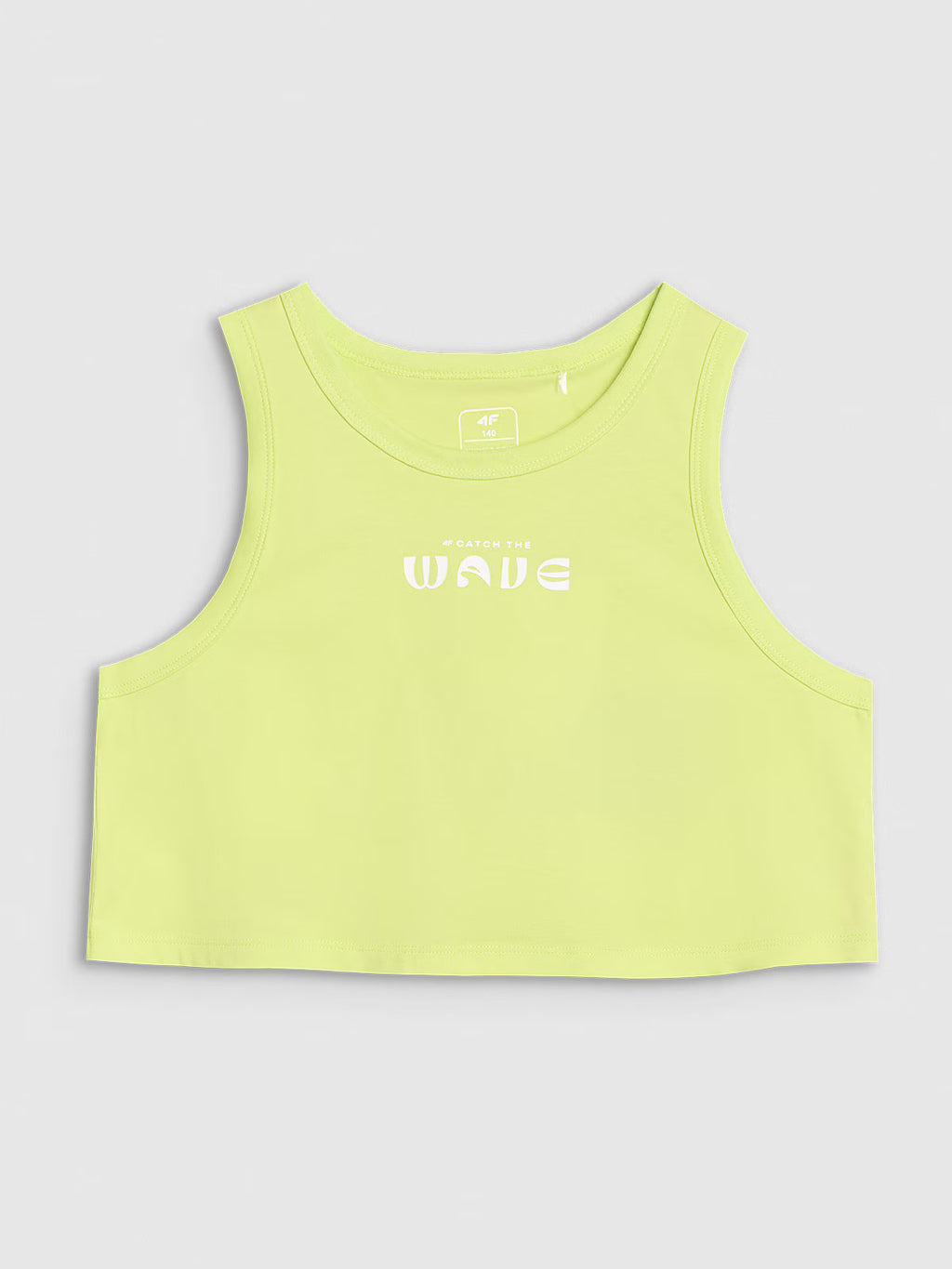 Crop top oversize z nadrukiem dziewczęcy
