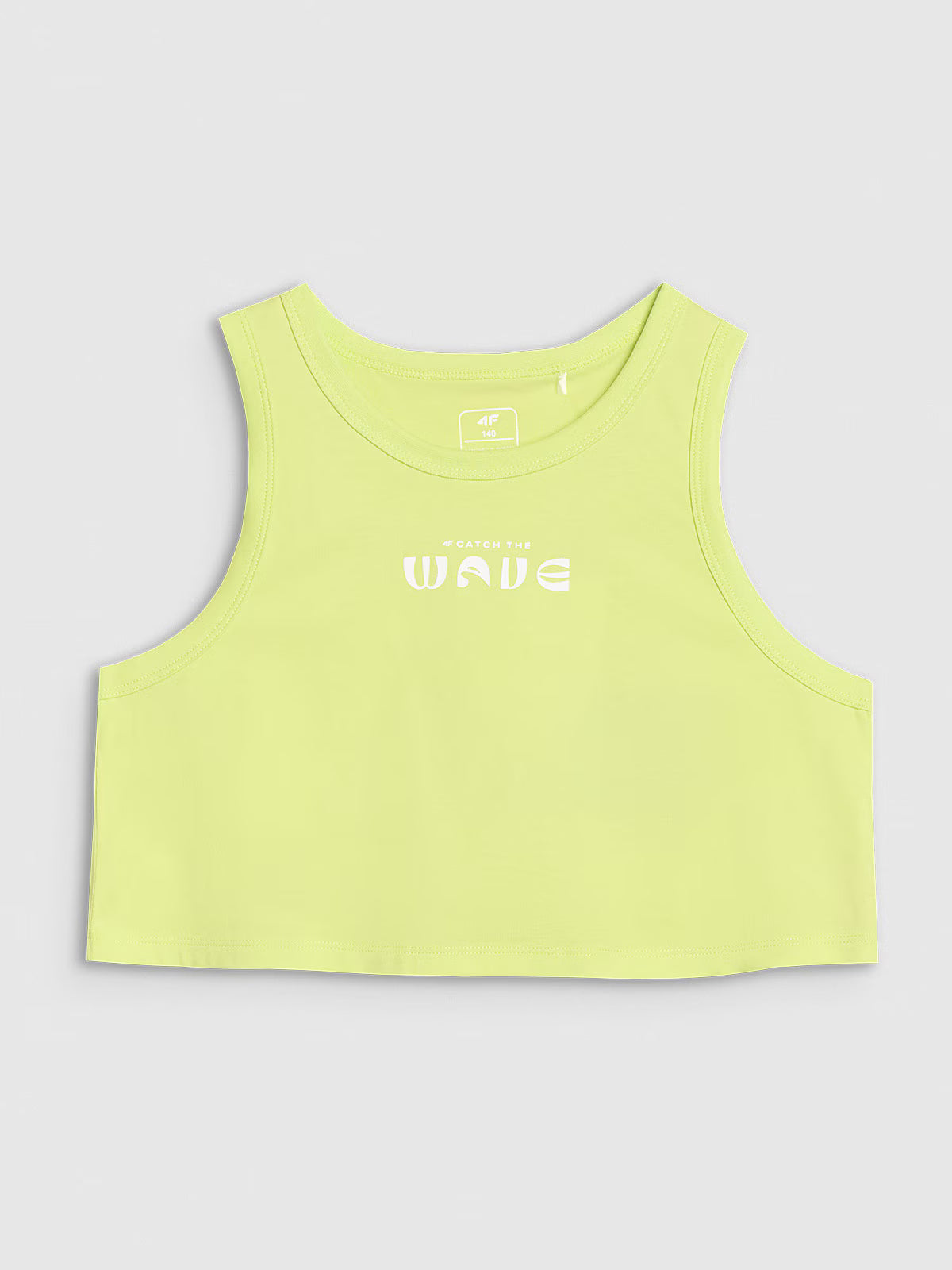 Crop top oversize z nadrukiem dziewczęcy