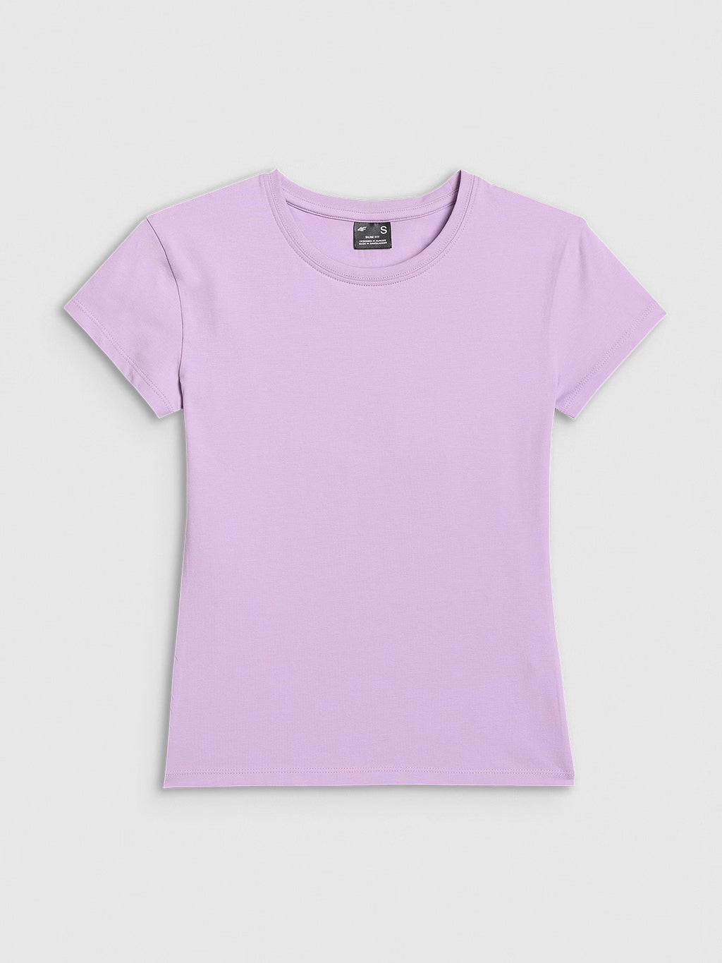 T-shirt slim gładki damski