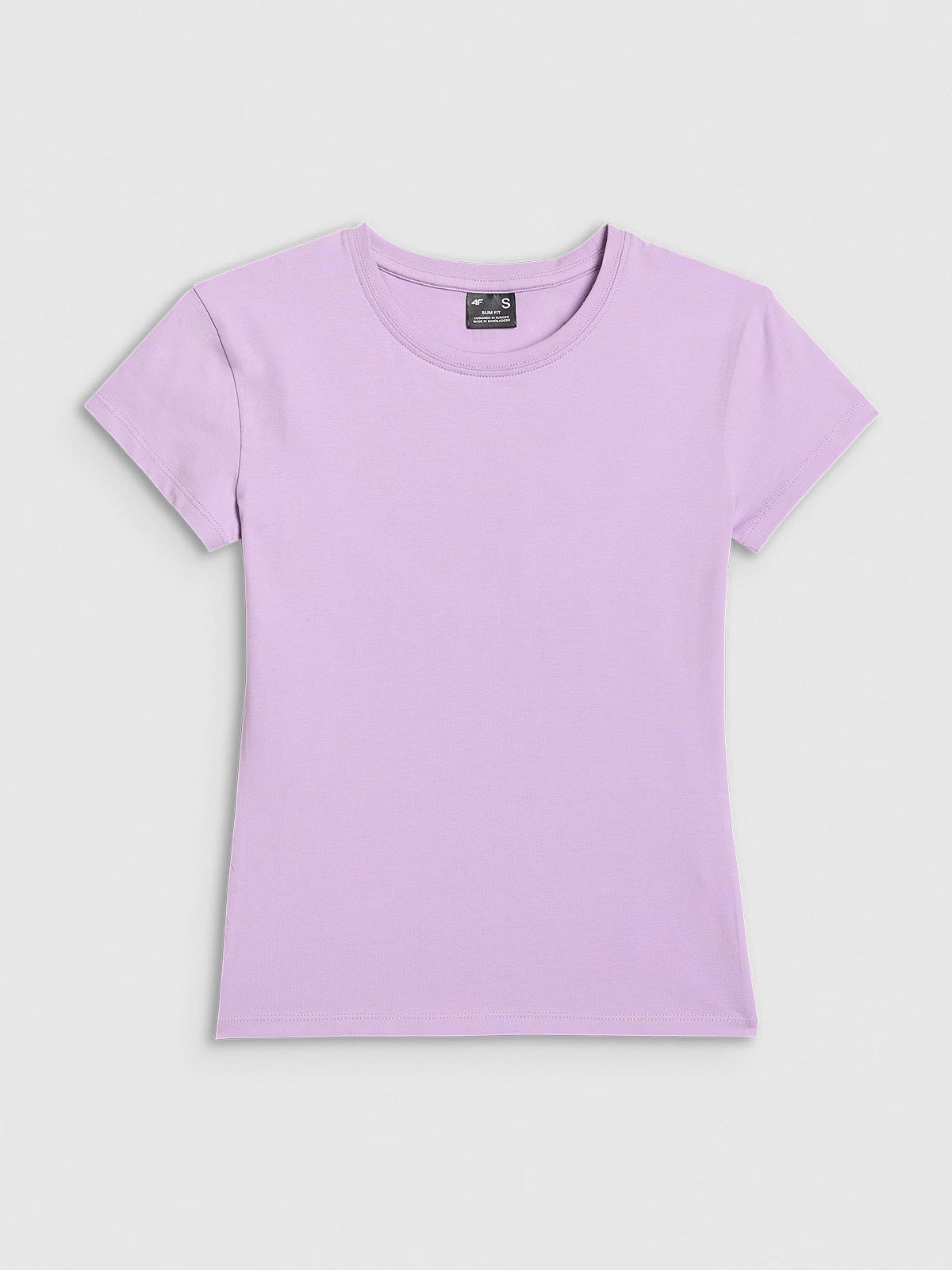 T-shirt slim gładki damski