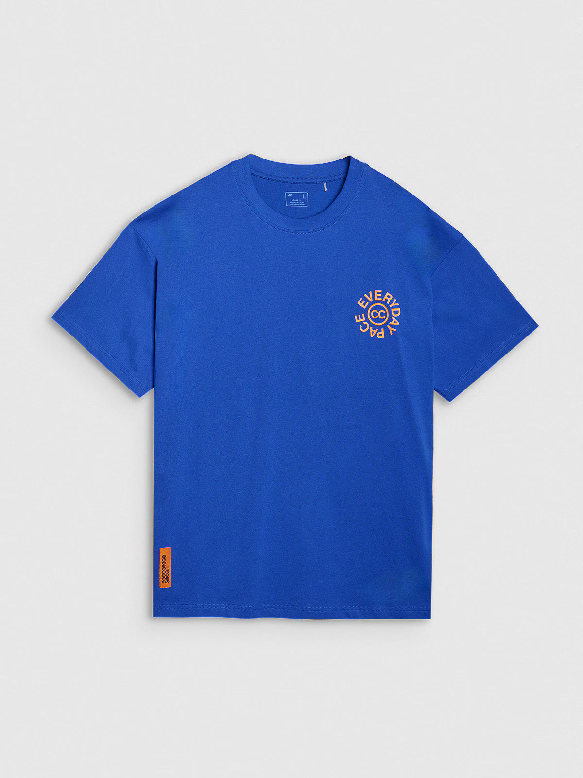 T-shirt oversize z nadrukiem męski