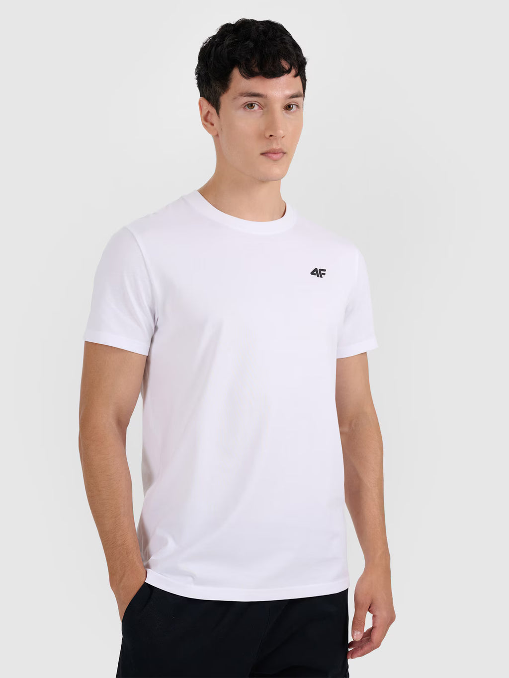 T-shirt regular gładki męski (2-pack)