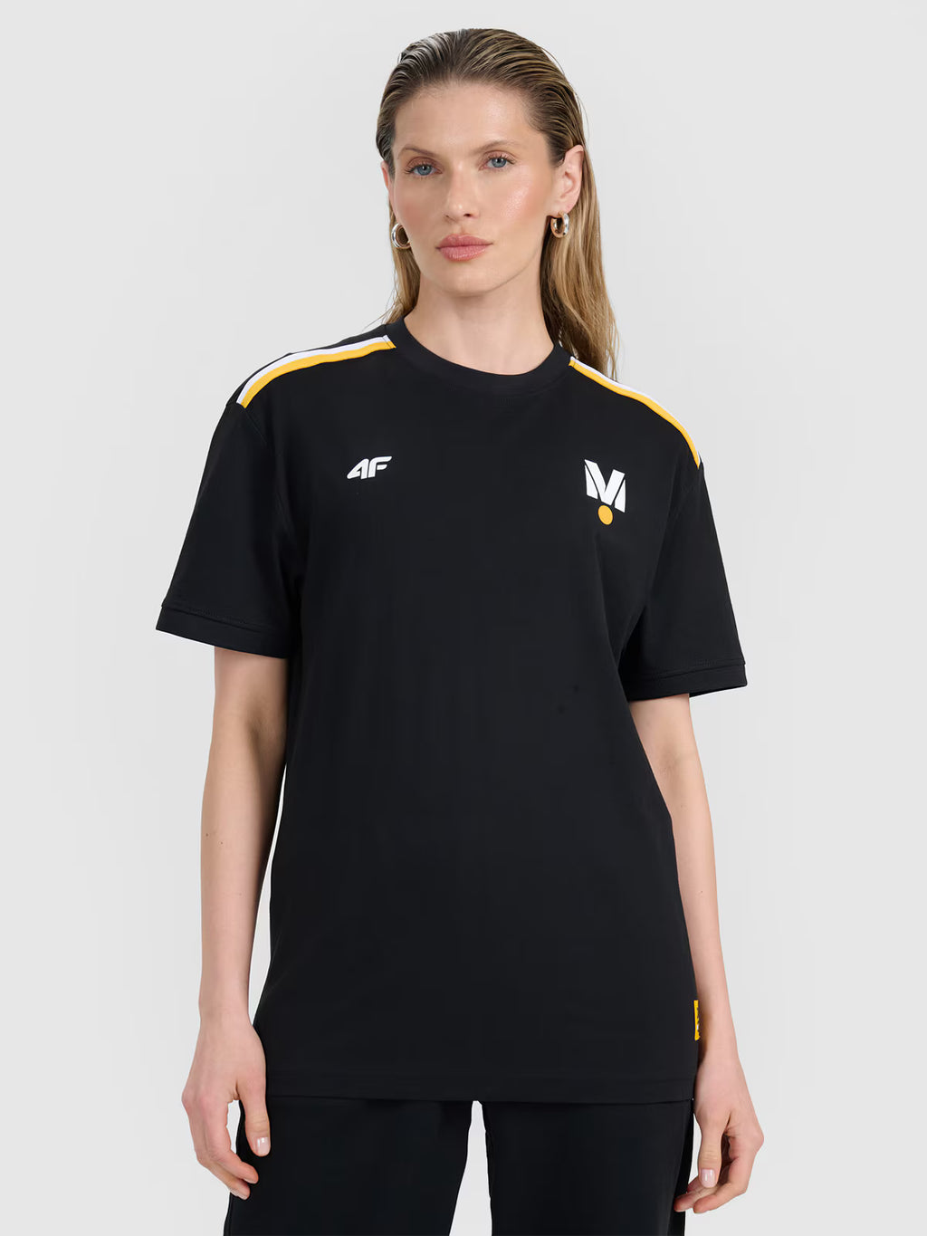 T-shirt regular z nadrukiem uniseks 4F x Drift Masters