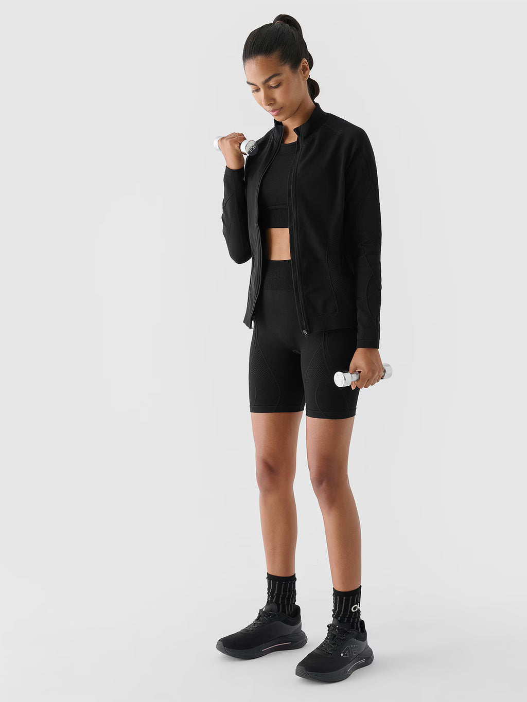 Bluza treningowa bezszwowa rozpinana bez kaptura 4F x Anna Lewandowska