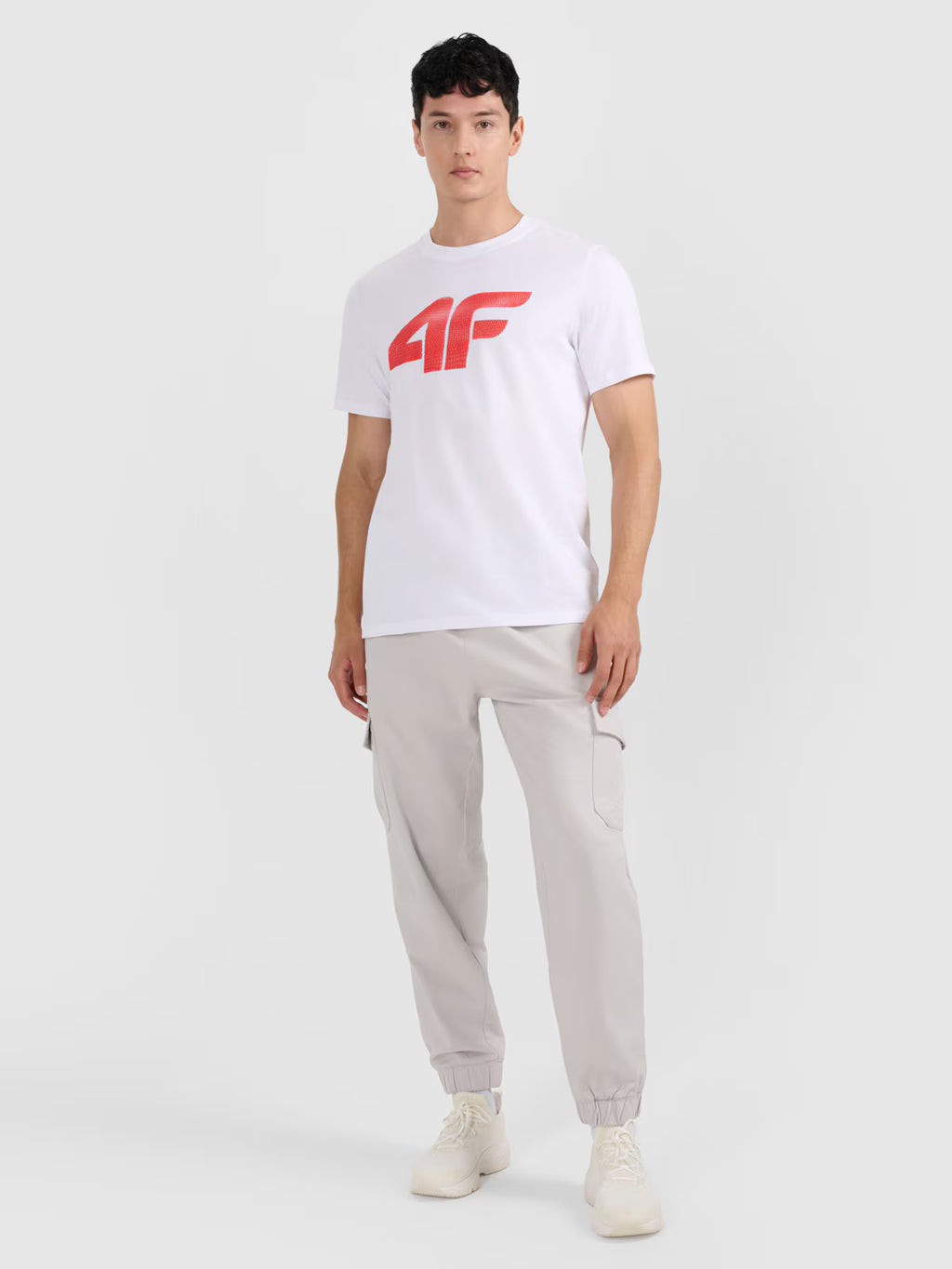 T-shirt regular z nadrukiem męski
