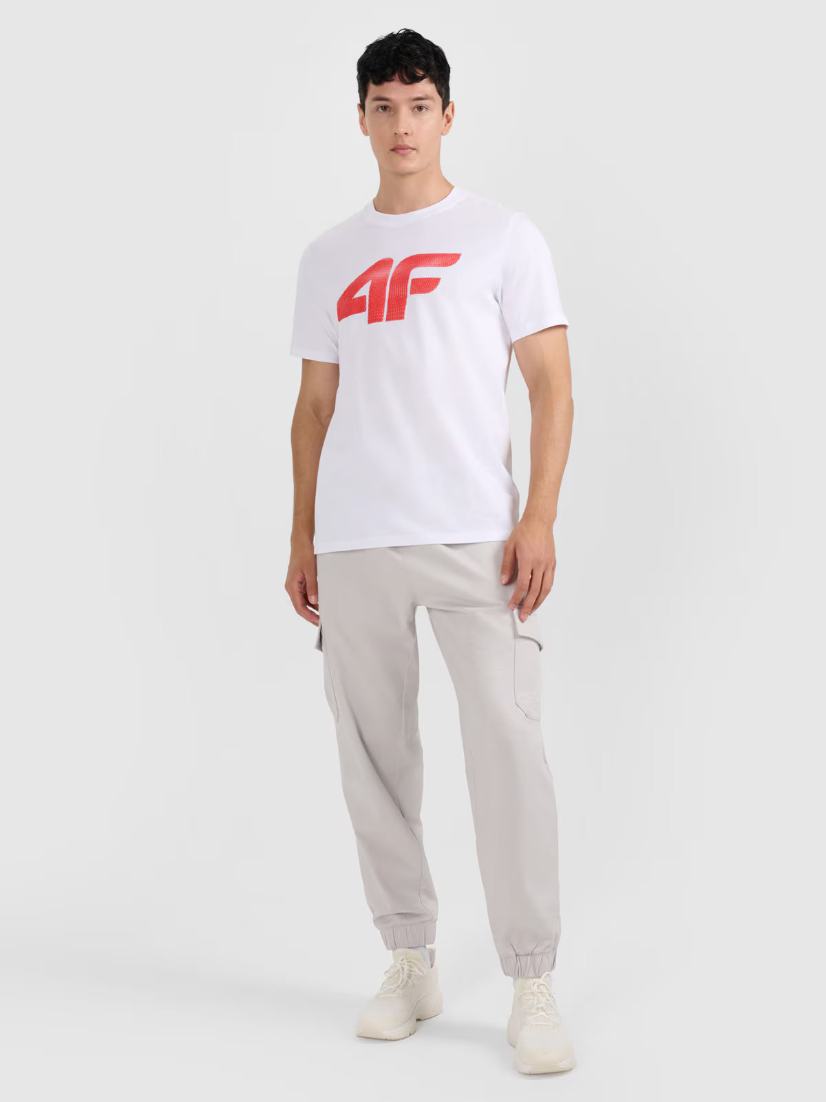 T-shirt regular z nadrukiem męski