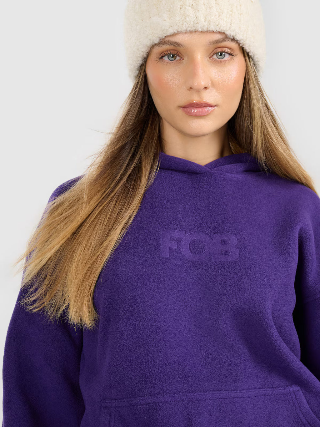 Polar loose z kapturem damski