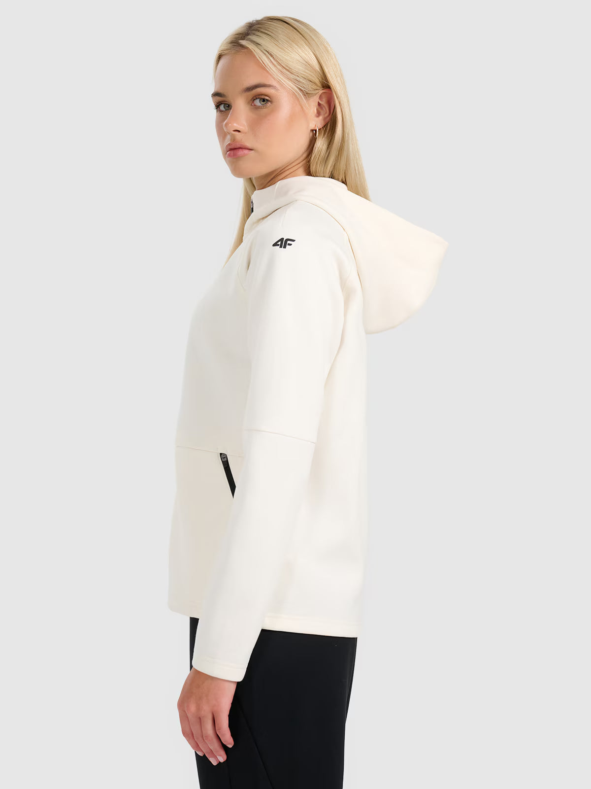Bluza dresowa rozpinana z kapturem damska