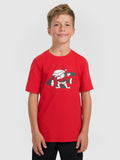 T-shirt regular z nadrukiem świątecznym chłopięcy