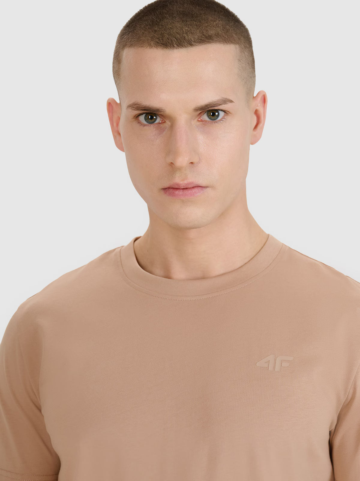 T-shirt regular gładki męski