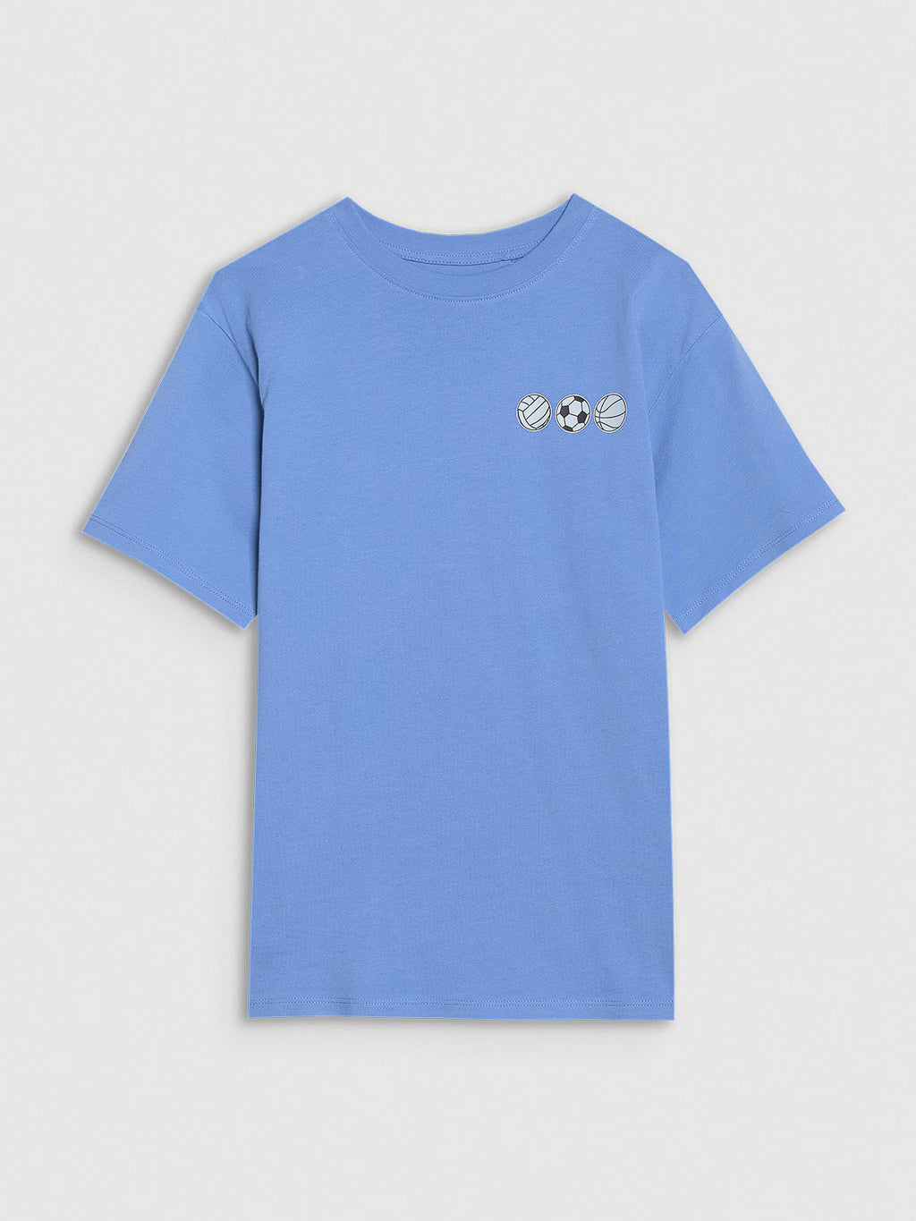 T-shirt oversize z nadrukiem chłopięcy