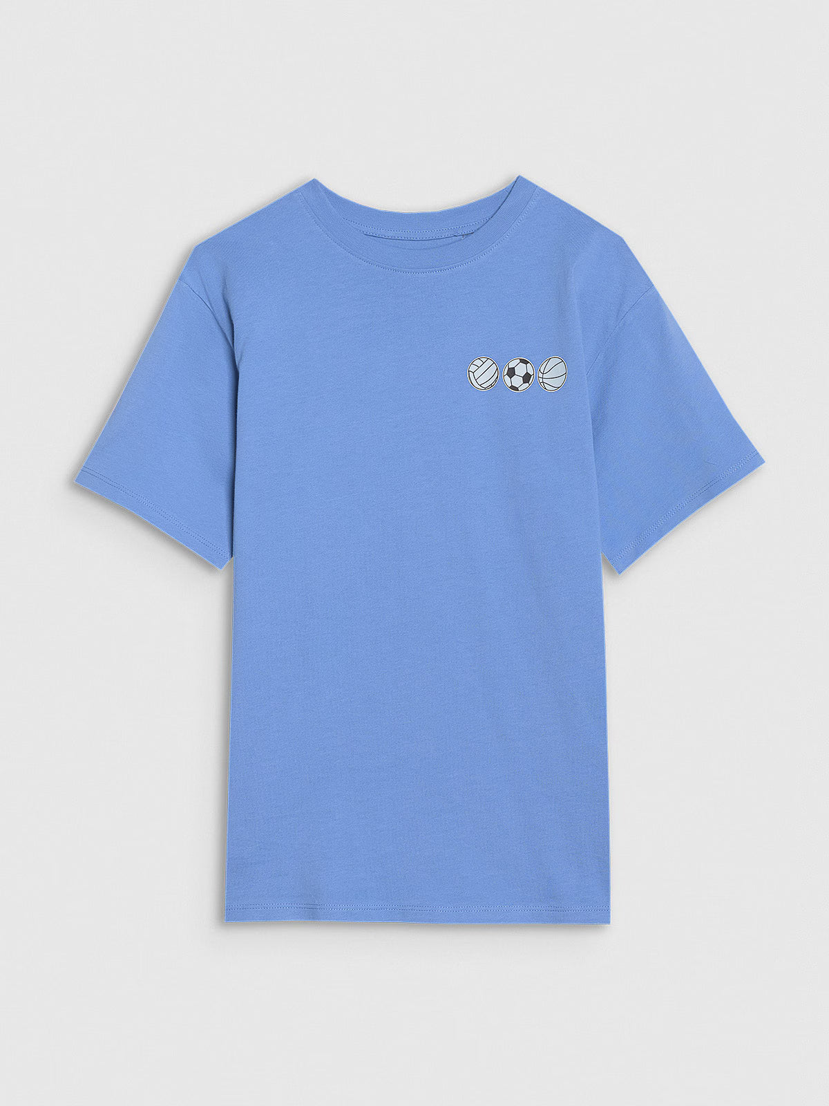 T-shirt oversize z nadrukiem chłopięcy