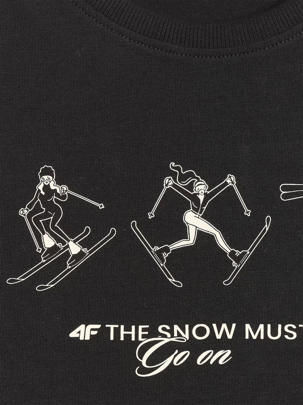 T-shirt regular z nadrukiem damski