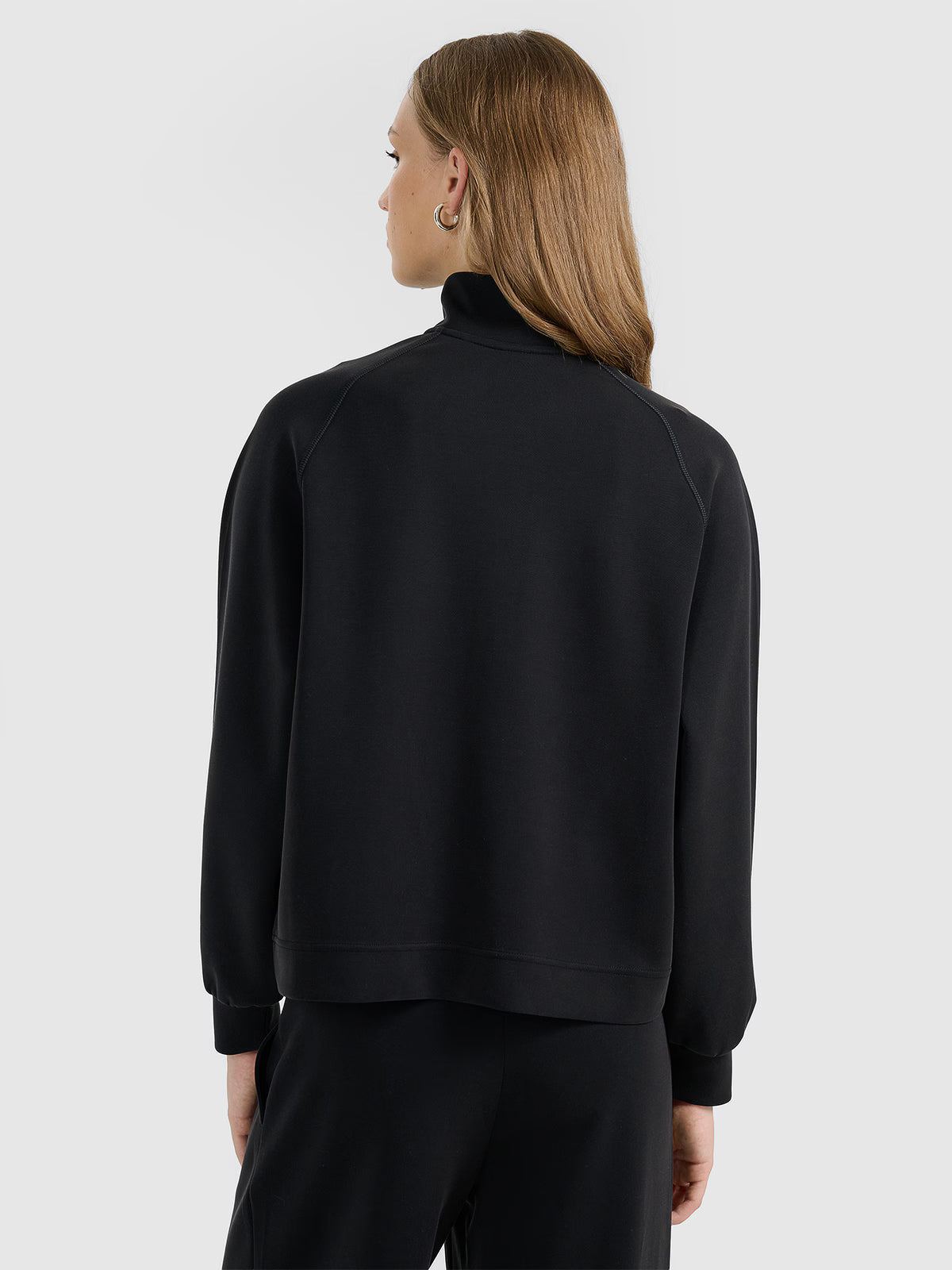 Bluza dresowa nierozpinana z modalem damska