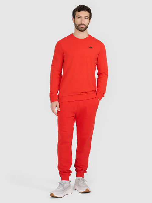 Bluza dresowa nierozpinana bez kaptura męska