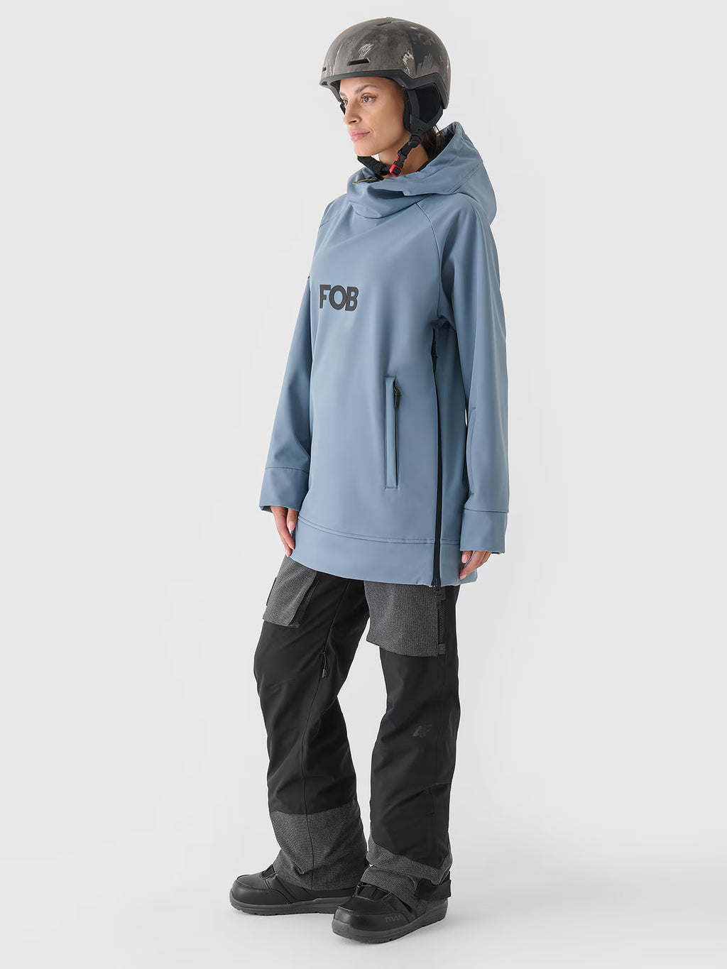 Bluza snowboardowa z softshellu membrana 5000 damska