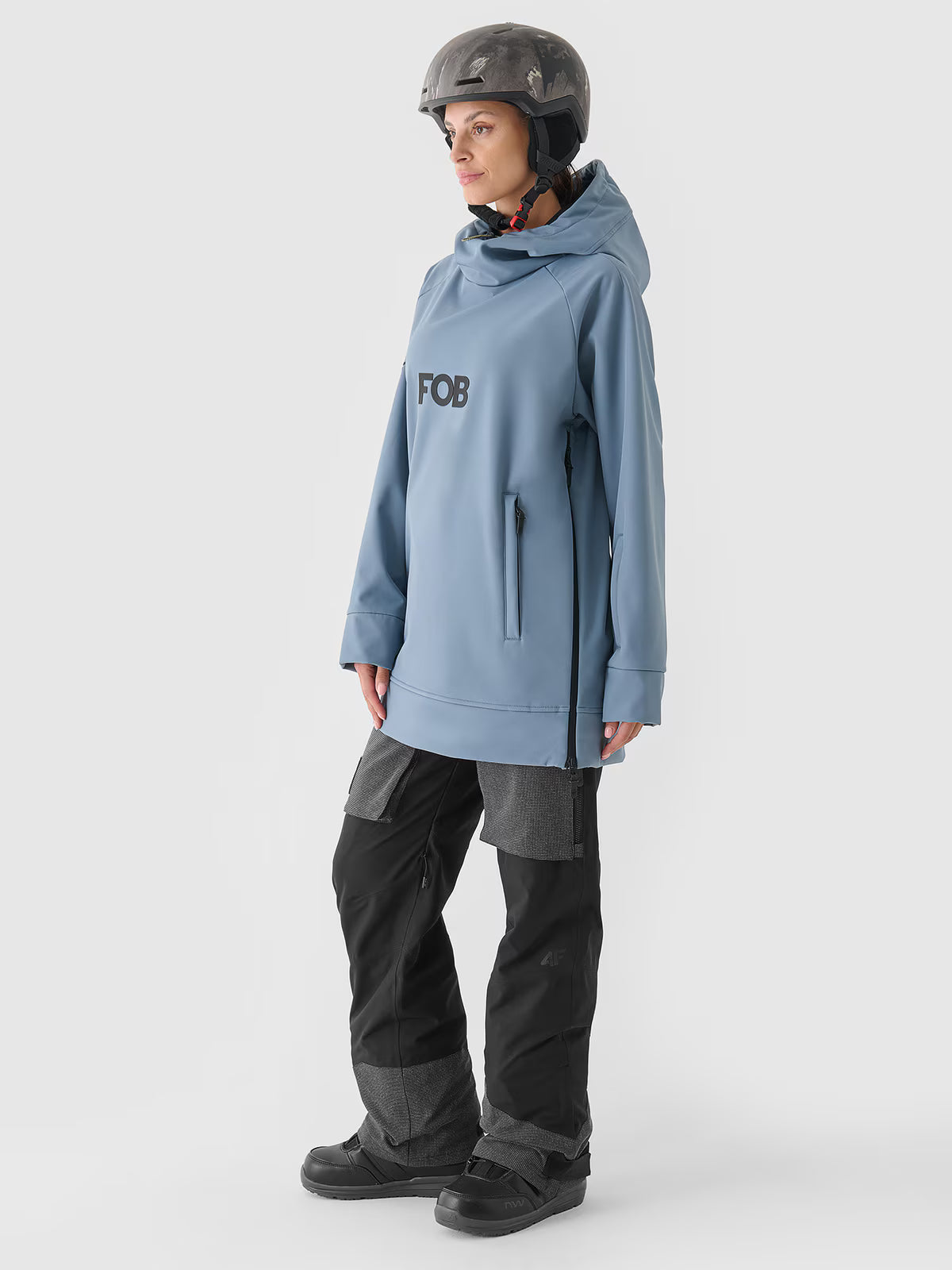 Bluza snowboardowa z softshellu membrana 5000 damska