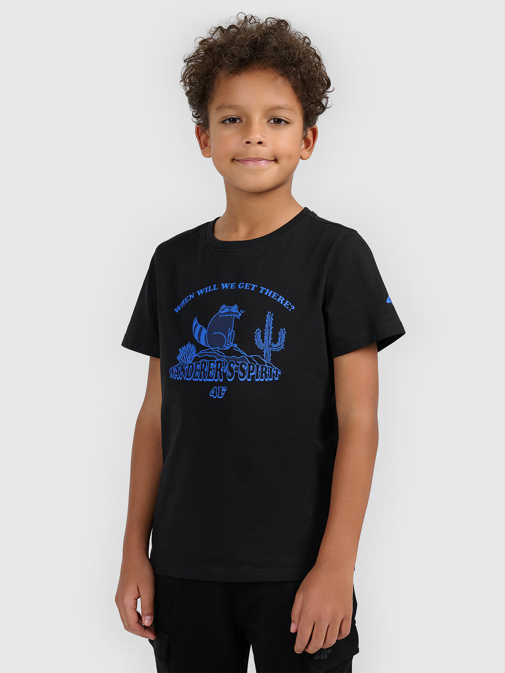 T-shirt regular z nadrukiem chłopięcy