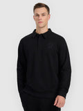 Bluza dresowa regular z kołnierzykiem męska
