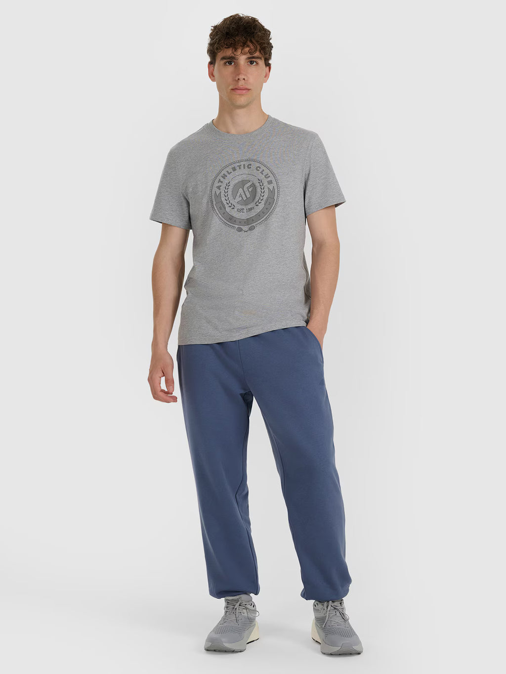 T-shirt regular z nadrukiem męski