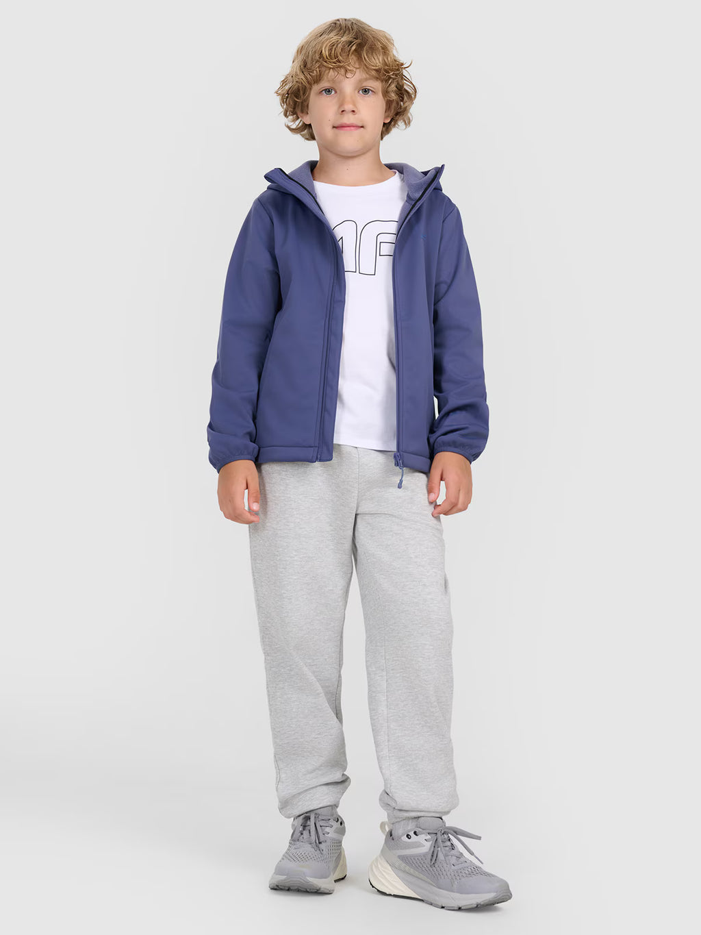 Kurtka softshell wiatroodporna membrana 5000 chłopięca