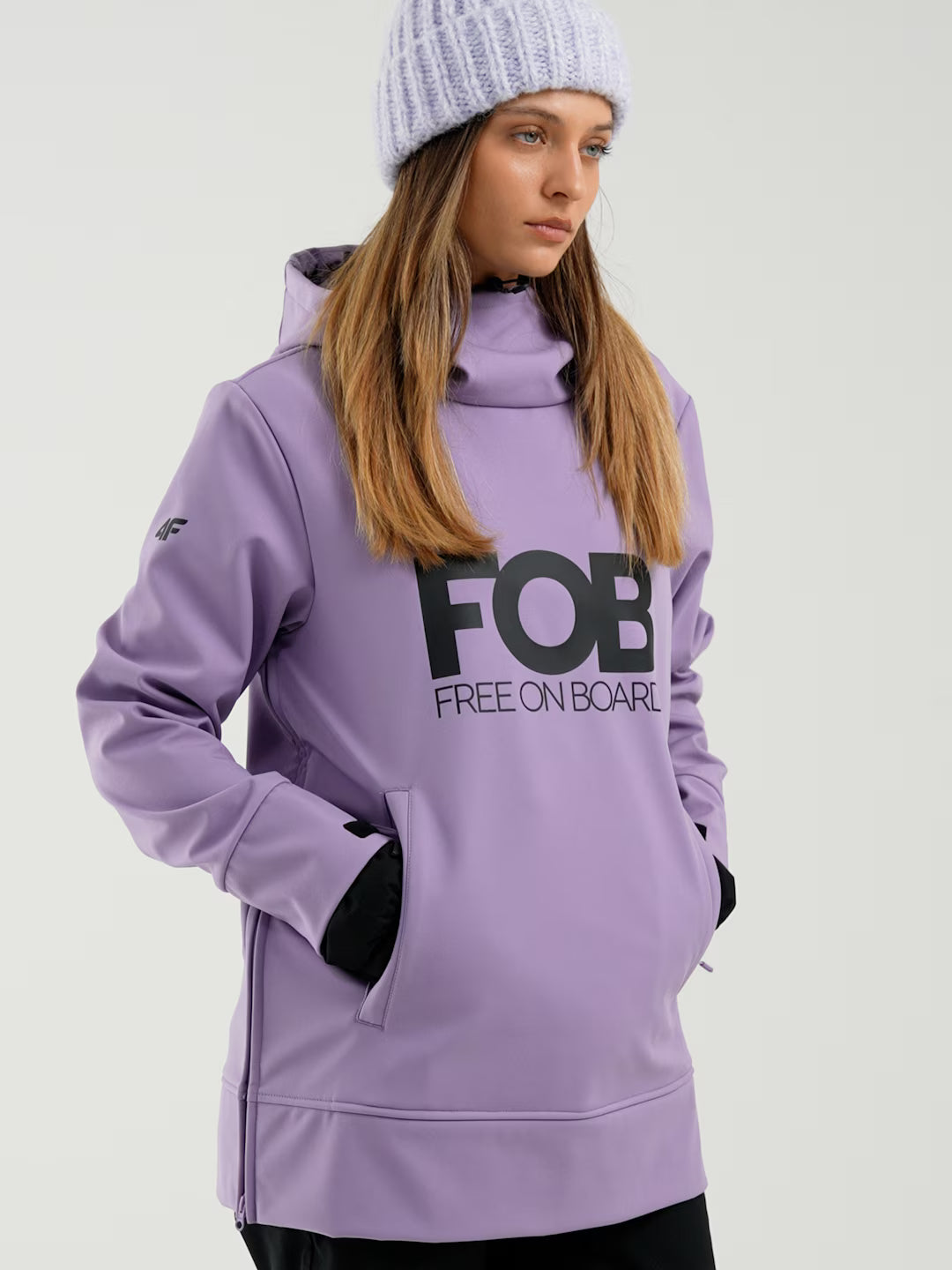 Kurtka snowboardowa z softshellu membrana 5000 damska