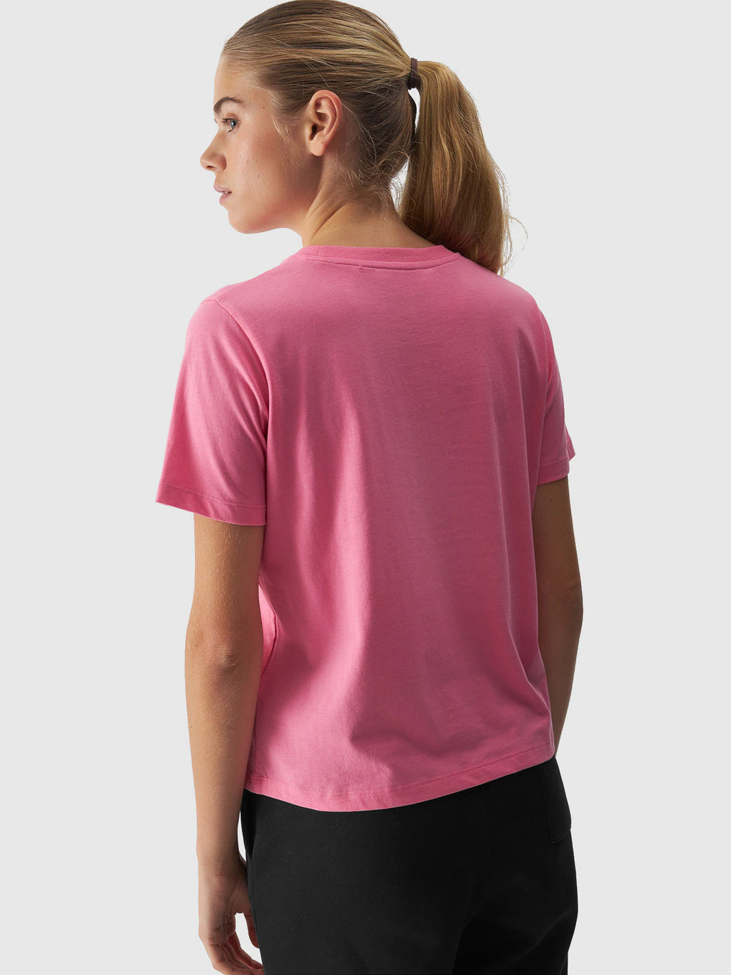 T-shirt regular gładki damski