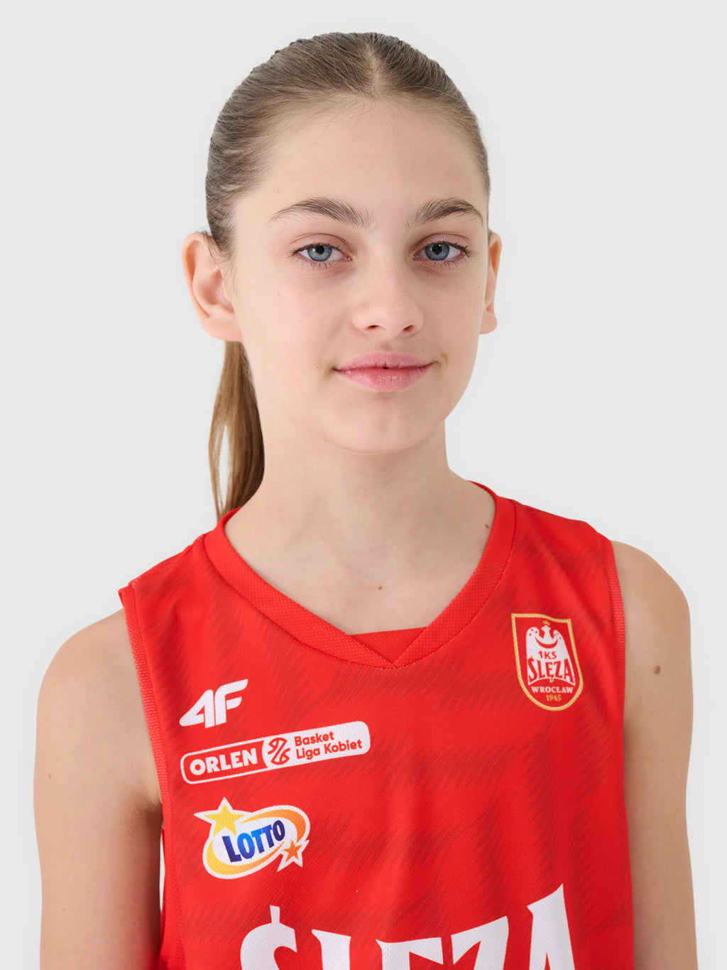Koszulka meczowa replika wyjazdowa z sezonu 2024/25 dziecięca 4F x Ślęza Wrocław