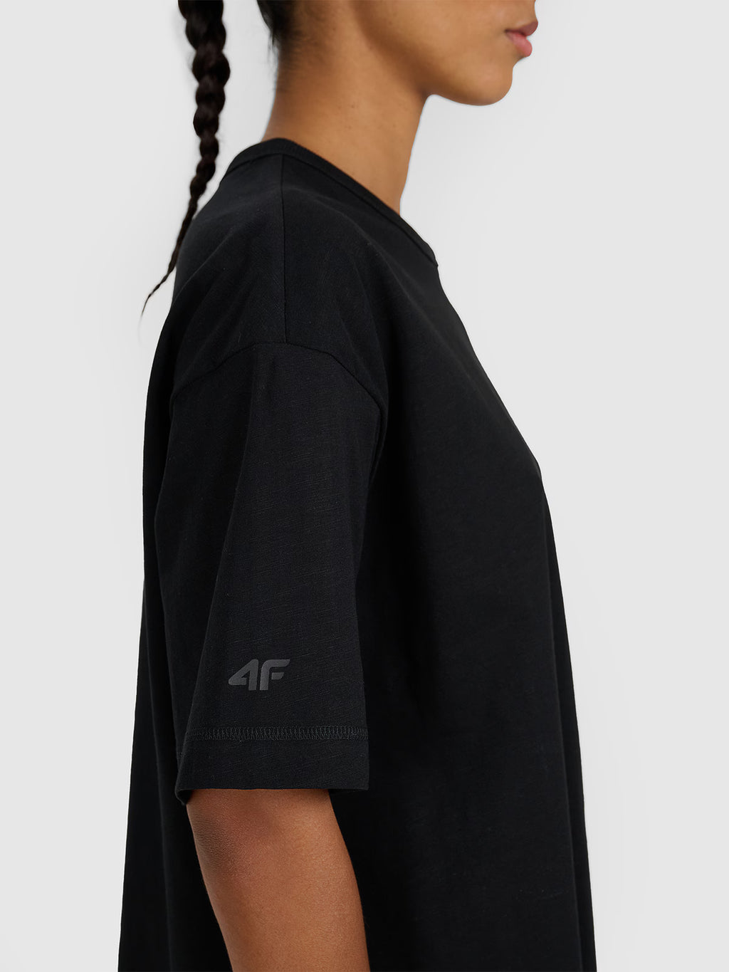 T-shirt oversize z nadrukiem damski