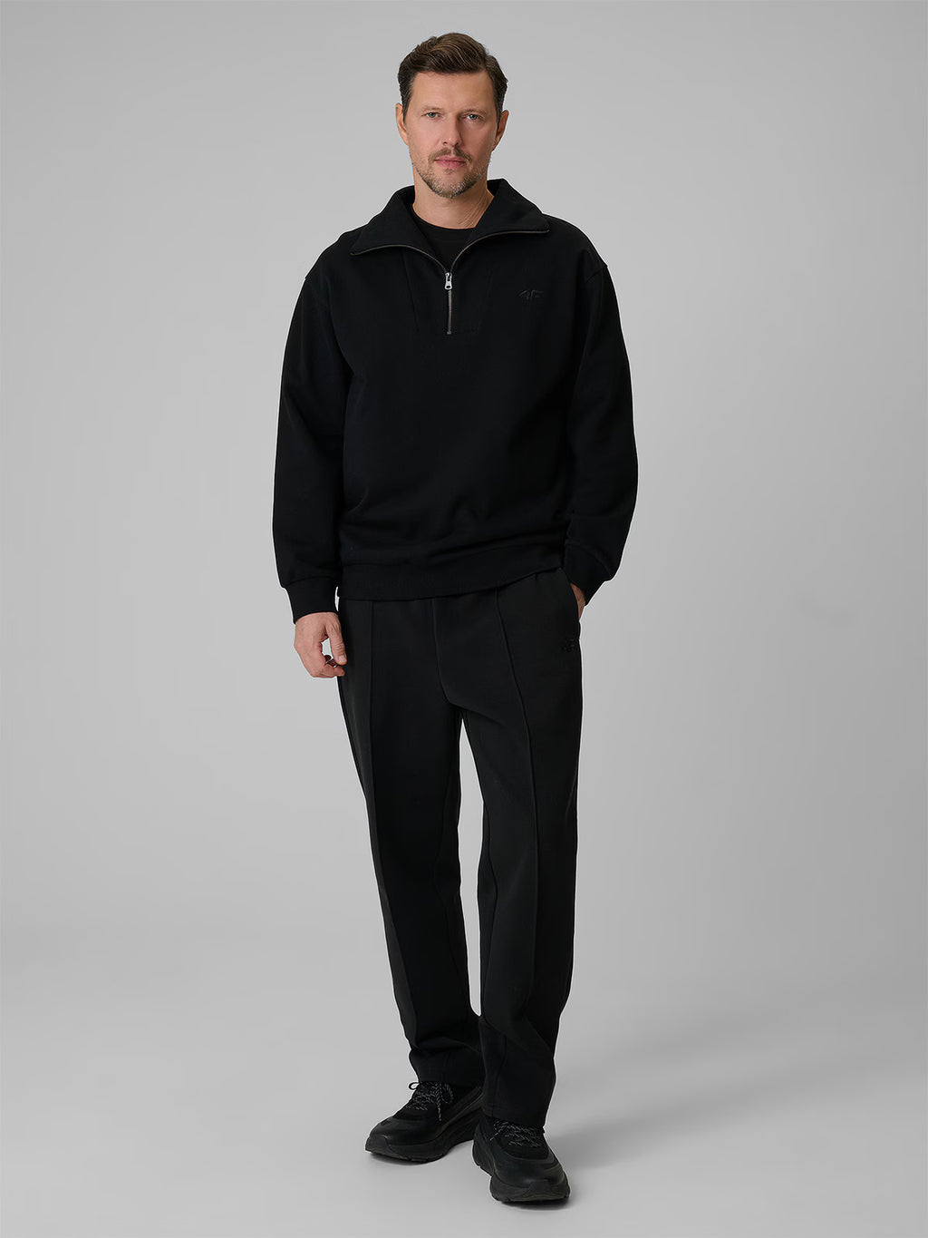 Bluza dresowa regular bez kaptura męska