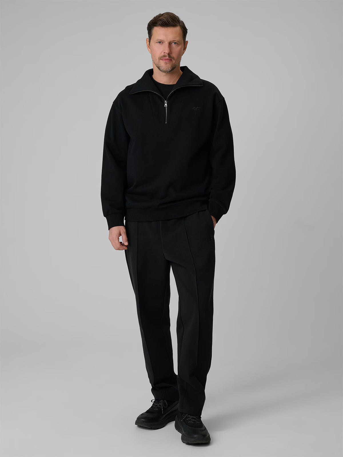 Bluza dresowa regular bez kaptura męska