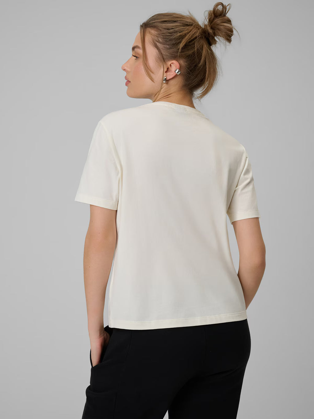 T-shirt regular z nadrukiem damski
