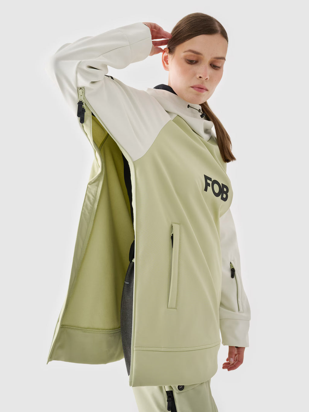 Bluza snowboardowa z softshellu membrana 5000 damska