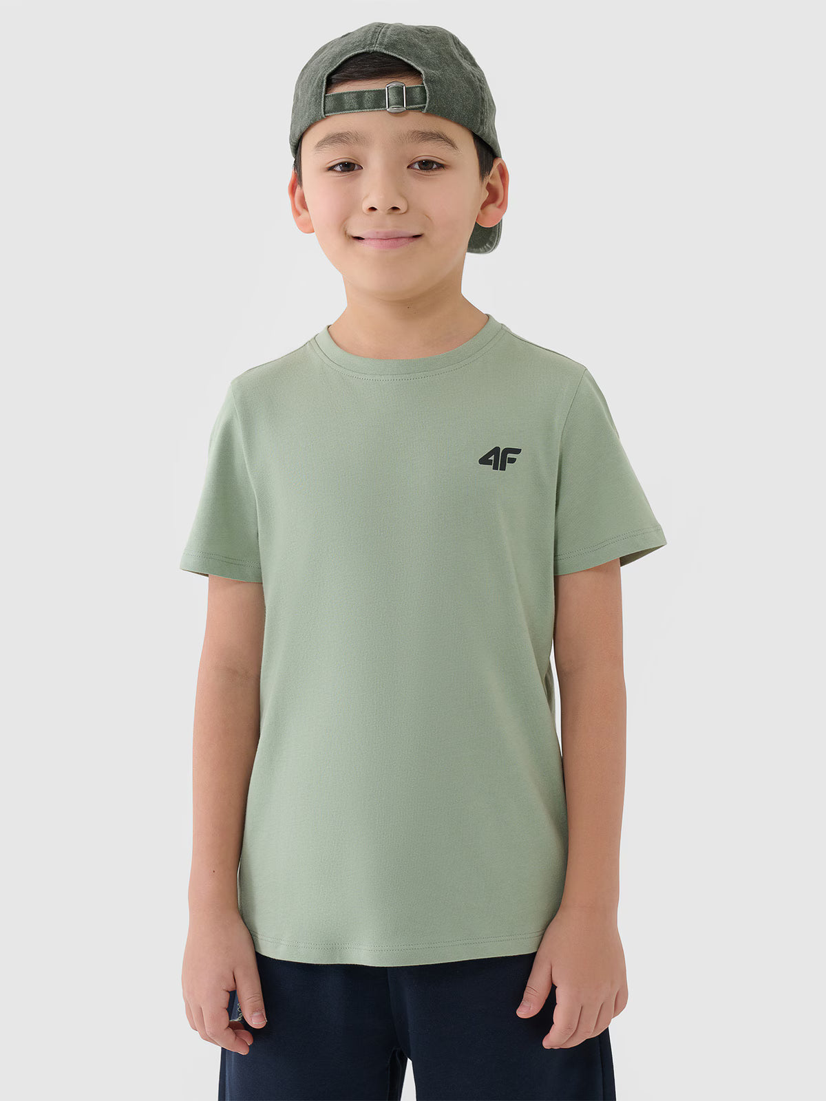 T-shirt regular gładki chłopięcy